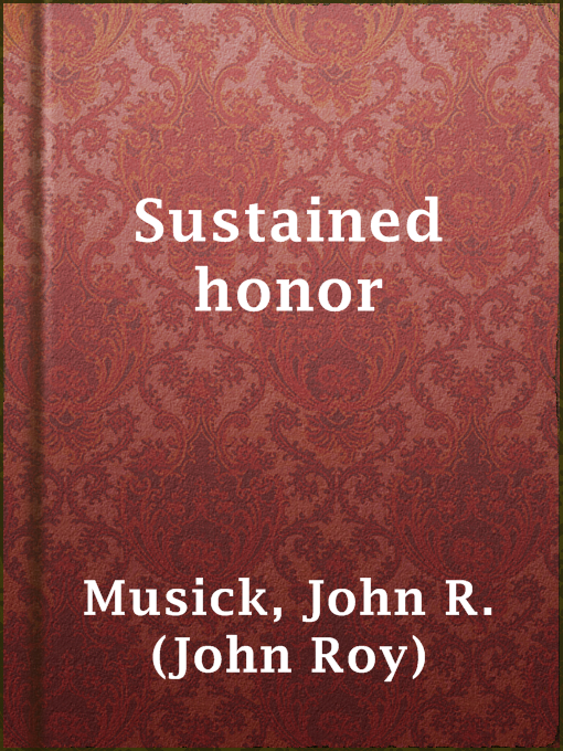 Cover image for Sustained honor